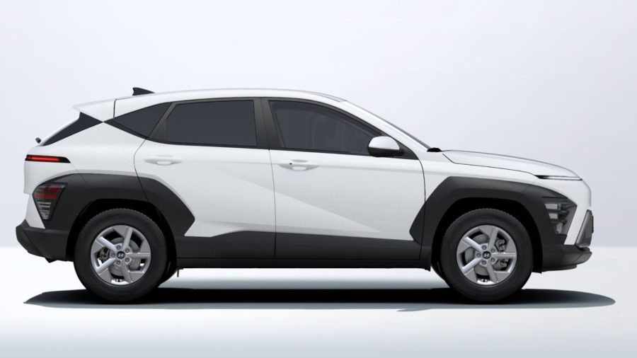 Renting Coches Hyundai Kona HEV 1.6 GDi DT Maxx Atlas White, Ecotronic Gray