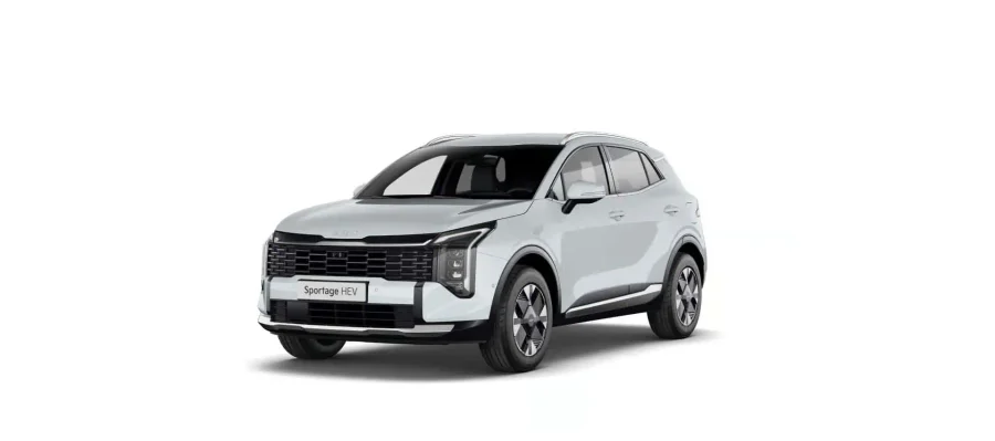 Renting Coches Kia Sportage 1.6 T-GDi HEV Drive 4×2 Cassa White, Wolf Gray, Penta Metal, Magma Red, Lunar Silver, Experience Green, Deluxe White, Black Pearl, Blue Flame