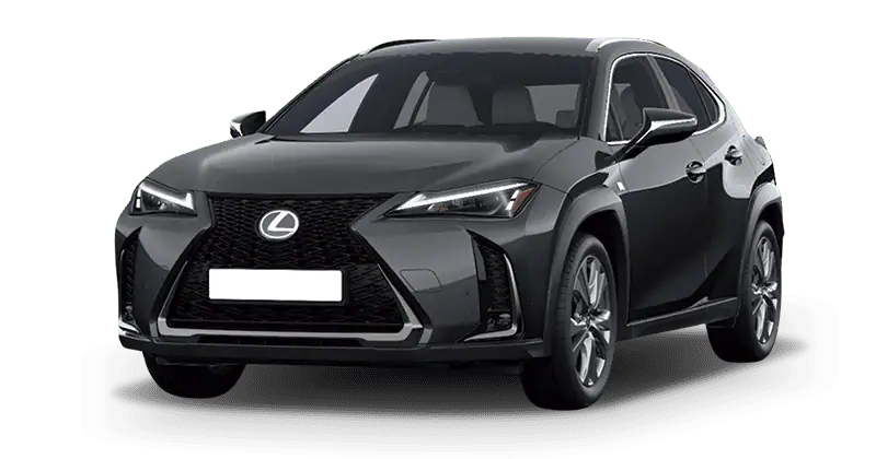 Renting Coches Lexus UX 300h F Sport Legend Gris Berlín, Titanium, Verde Oliva, Negro Graphite, Blanco Nova, Azul Eléctrico, Copper Petra