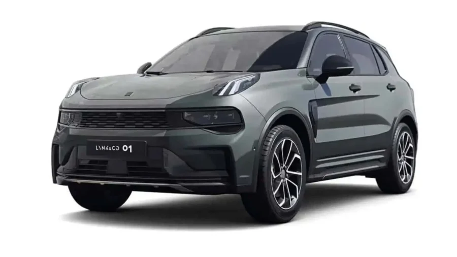 Renting Coches Lynk & Co 01 1.5 PHEV Core Mineral Green, Crystal White, Sparking Black