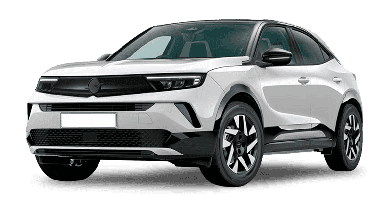Renting Coches Opel Mokka-1.2 T XHT Hybrid eDCT6 GS Arktis White