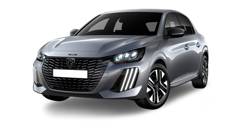 Renting Coches Peugeot 208-Allure Gasolina 100 S&S 6 Vel. Man Gris Artense, Gris Selenium