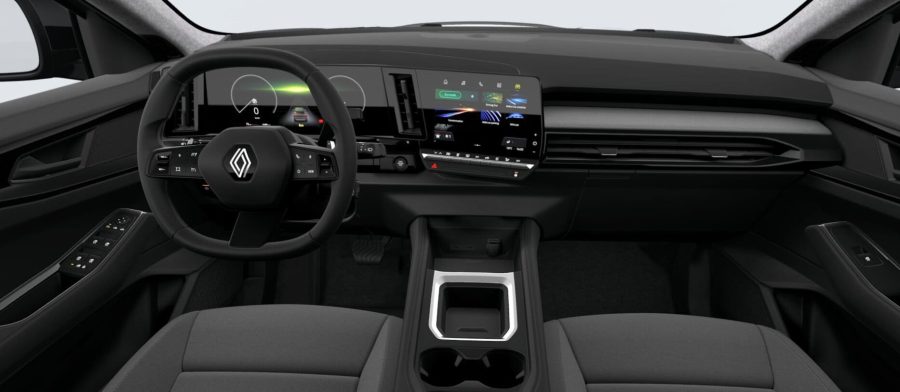 Renting Coches Renault Austral E-Tech Full Hybrid 147kW Evolution Gris Pizarra, Blanco