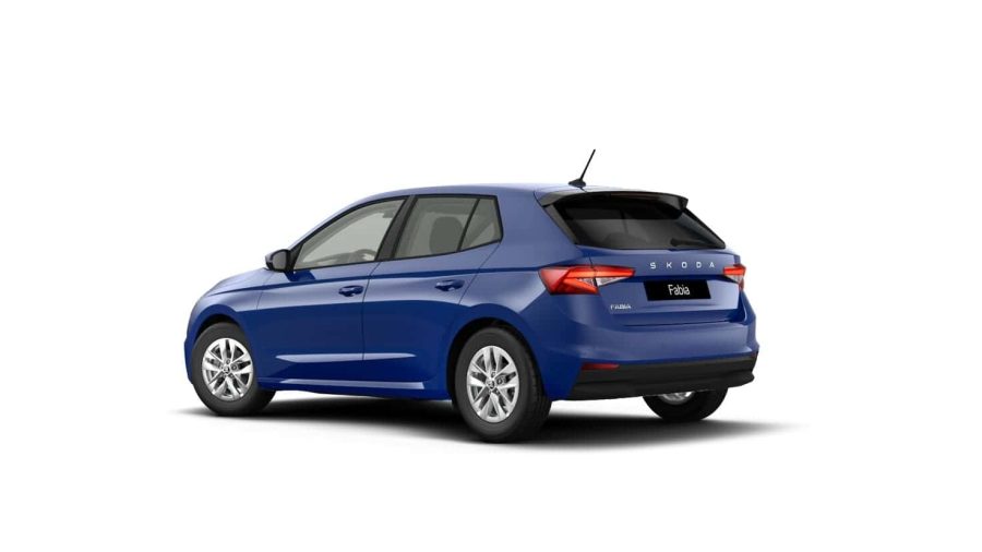 Renting Coches Skoda Fabia 1.0 MPI Selection Azul, Blanco