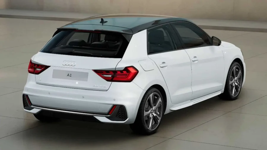 Renting Coches Audi A1 Sportback 30 TFSI S tronic Adrenalin Blanco Glaciar / Techo Negro