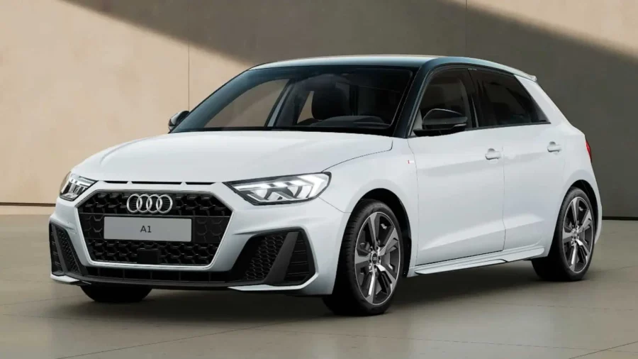 Renting Coches Audi A1 Sportback 30 TFSI S tronic Adrenalin Blanco Glaciar / Techo Negro