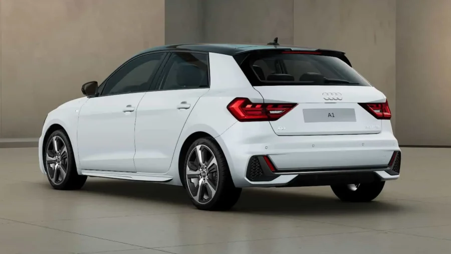 Renting Coches Audi A1 Sportback 30 TFSI S tronic Adrenalin Blanco Glaciar / Techo Negro