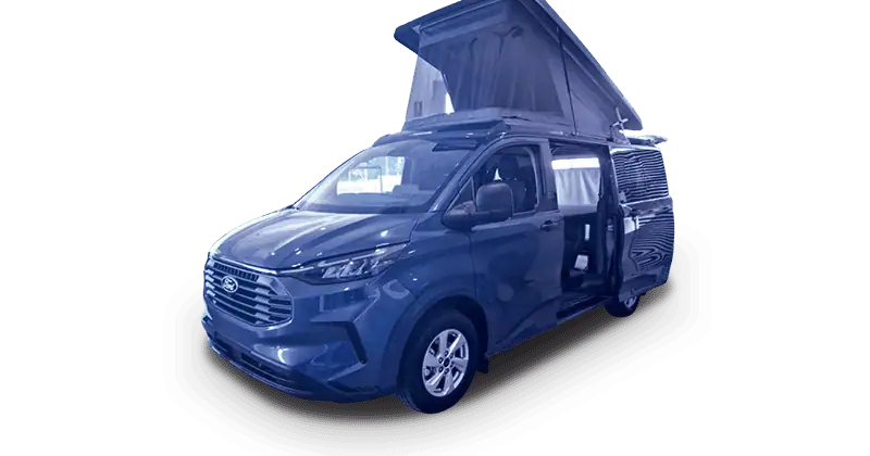 Renting Coches Ford Transit Custom Kombi 2.0 EcoBlue 320 L1 Trend CAMPERIZADA Magnetic