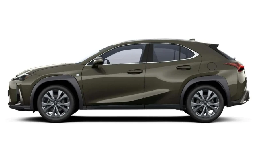Renting Coches Lexus UX 300h F Sport Legend Verde Oliva, Gris Berlín, Titanium, Negro Graphite, Blanco Nova, Azul Eléctrico, Copper Petra