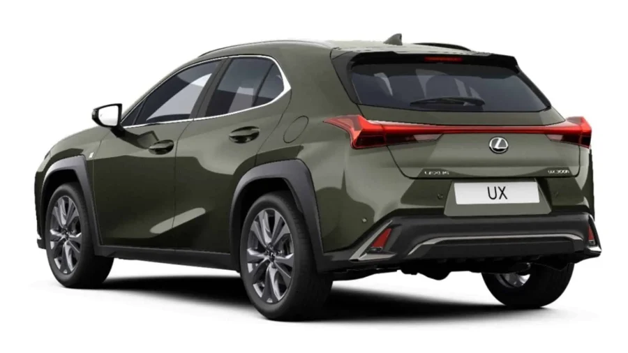 Renting Coches Lexus UX 300h F Sport Legend Verde Oliva, Gris Berlín, Titanium, Negro Graphite, Blanco Nova, Azul Eléctrico, Copper Petra