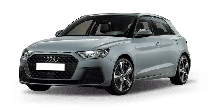 Renting Coches Audi A1 Sportback-30 TFSI S tronic Adrenalin Gris Flecha / Techo Negro, Blanco Glaciar / Techo Negro, Azul Navarra / Techo Negro