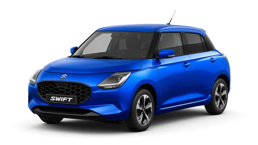 Renting Coches Suzuki Swift 1.2 S2 MHEV Azul Frontier, Rojo Burning