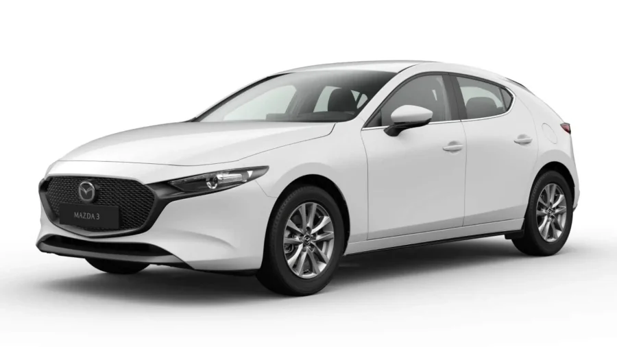 Renting Coches Mazda 3 e-SKYACTIV Automático Prime-Line Arctic White