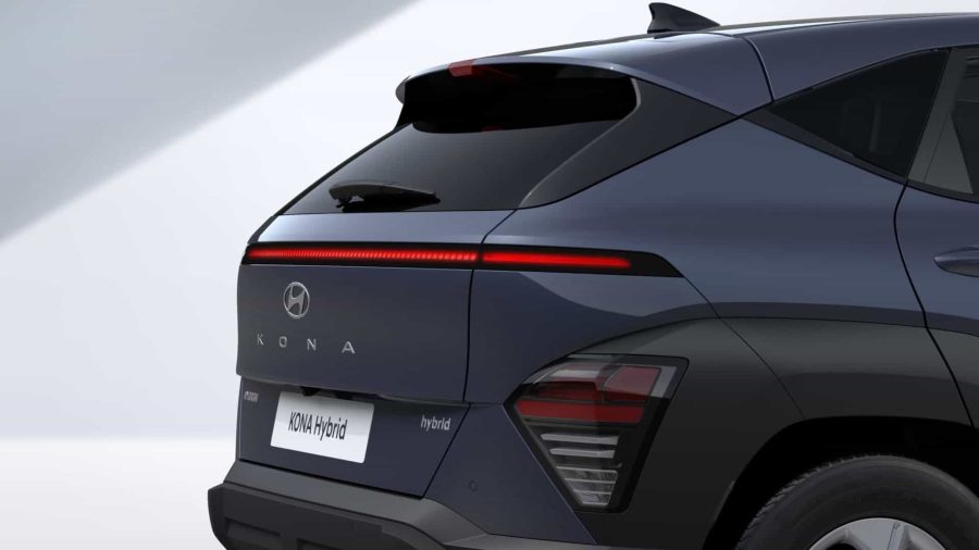Renting Coches Hyundai Kona 1.6 GDi HEV DT Maxx Denim Blue, Atlas White