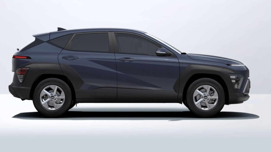 Renting Coches Hyundai Kona 1.6 GDi HEV DT Maxx Denim Blue, Atlas White
