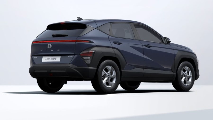 Renting Coches Hyundai Kona 1.6 GDi HEV DT Maxx Denim Blue, Atlas White