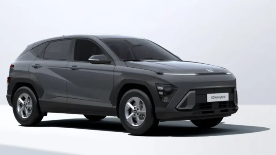 Renting Coches Hyundai Kona HEV 1.6 GDi DT Maxx Ecotronic Gray, Atlas White