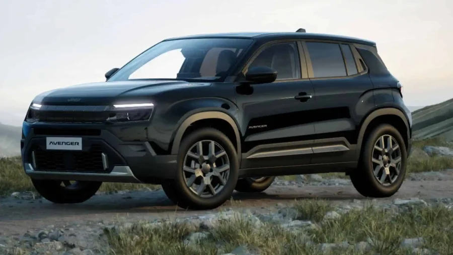 Renting Coches Jeep Avenger 1.2 Ehybrid Altitude Negro Volcano, Gris Storm