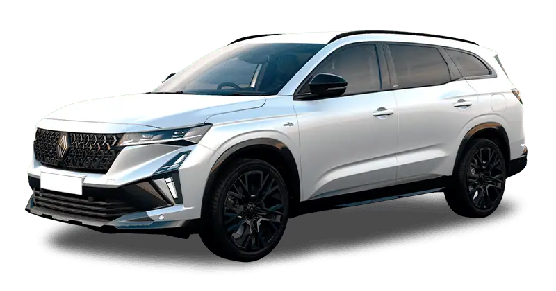 Renting Coches Renault Espace E-Tech Full Hybrid Esp. Alpine Blanco Nacarado, Gris Baltico
