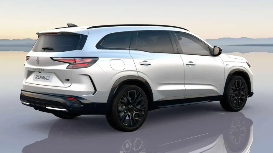 Renting Coches Renault Espace E-Tech Full Hybrid Esp. Alpine Blanco Nacarado, Gris Baltico