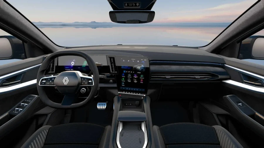 Renting Coches Renault Espace E-Tech Full Hybrid Esp. Alpine Blanco Nacarado, Gris Baltico
