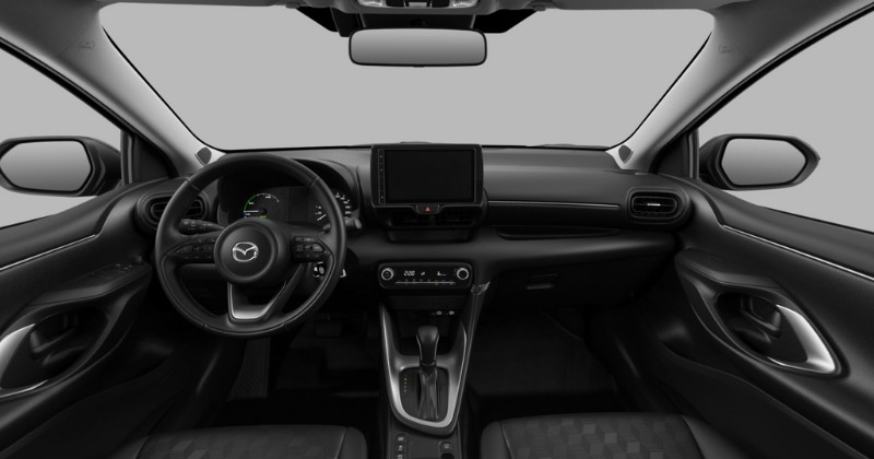 Renting Coches Mazda 2 Hybrid 1.5 CVT CENTRE-LINE Lunar White, Charcoal Grey