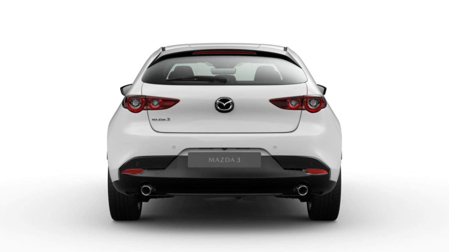 Renting Coches Mazda 3 2.5L e-SYACTIV G MHEV 6AT CENTRE-LINE Artic White, Soul Red Crystal