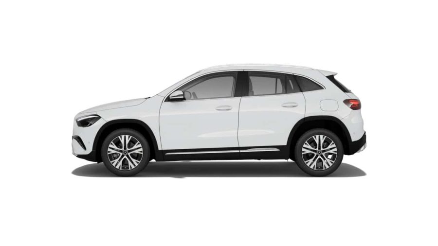 Renting Coches Mercedes Benz GLA 200d Blanco Polar, Plata High-tech, Negro Cosmos