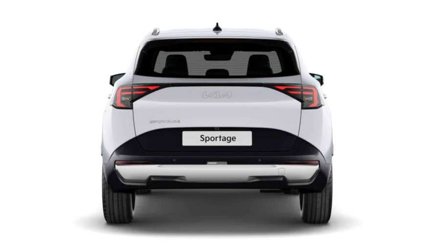 Renting Coches Kia Sportage 1.6 T-GDi HEV Drive 4×2 Deluxe White, Lunar Silver, Dark Penta Metal