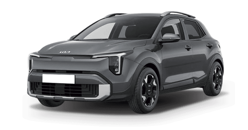 Renting Coches Kia Stonic-1.0 T-GDi 85kW MHEV Concept Astro Grey, Clear White