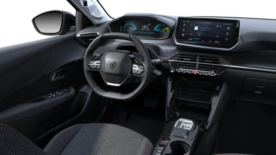 Renting Coches Peugeot e208 Style Blanco Okenite