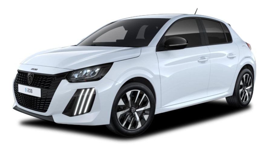 Renting Coches Peugeot e208 Style Blanco Okenite