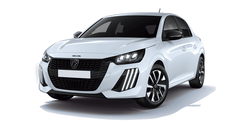 Renting Coches Peugeot e208-Style Blanco Okenite