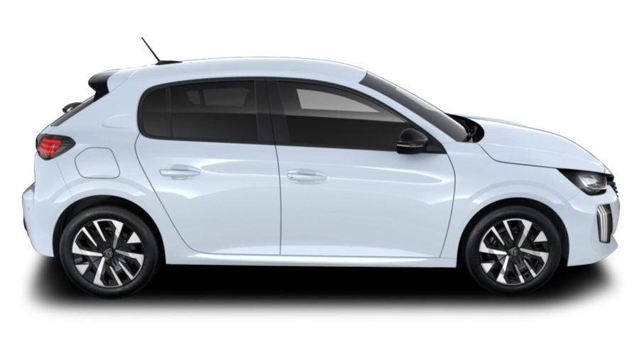 Renting Coches Peugeot e208 Style Blanco Okenite
