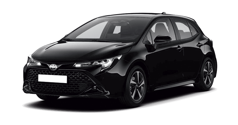 Renting Coches Toyota Corolla Hybrid 140 e-CVT 5P Active Negro Azabache