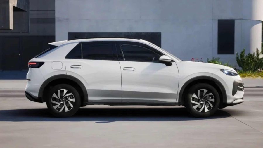 Renting Coches Volkswagen T-Roc MATCH 1.5 eTSI 85kW DSG Blanco Punto, Gris Lobo