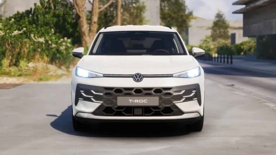 Renting Coches Volkswagen T-Roc MATCH 1.5 eTSI 85kW DSG Blanco Punto, Gris Lobo