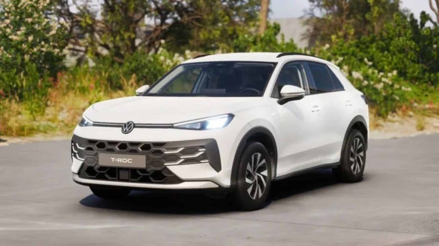 Renting Coches Volkswagen T-Roc MATCH 1.5 eTSI 85kW DSG Blanco Punto, Gris Lobo
