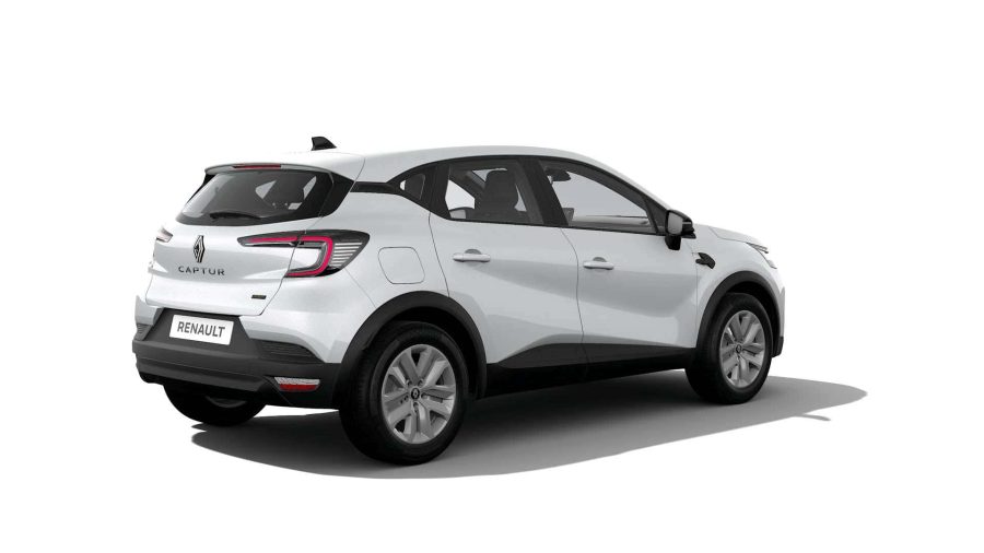 Renting Coches Renault Captur evolut TCe 103kW EDC mild hyb. Blanco Nacarado, Gris Casiopea