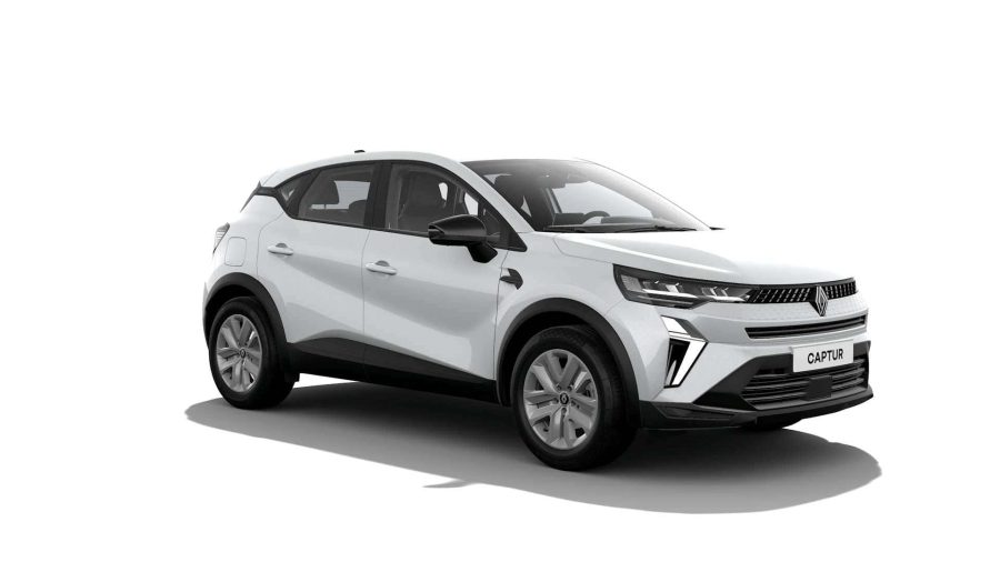 Renting Coches Renault Captur evolut TCe 103kW EDC mild hyb. Blanco Nacarado, Gris Casiopea