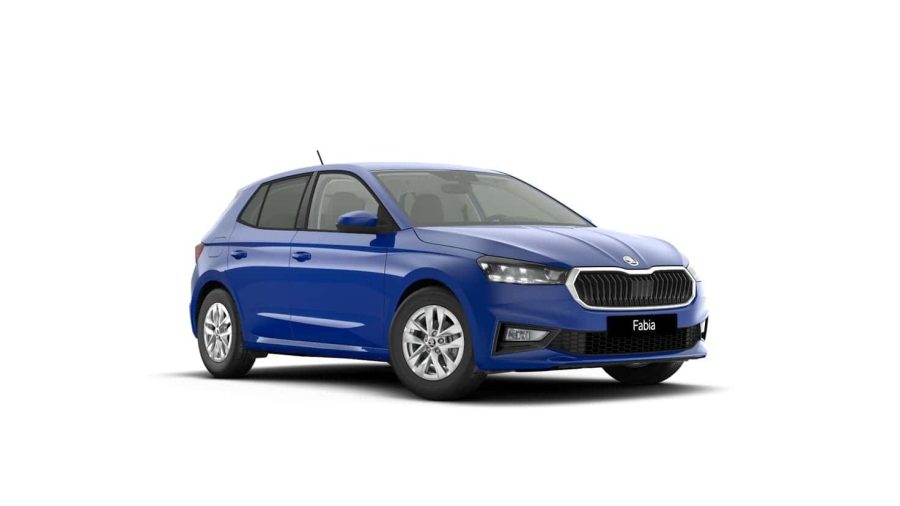 Renting Coches Skoda Fabia 1.0 MPI Selection Azul, Blanco